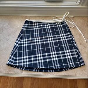 Burryberry Plaid Wrap Swim Cover Up